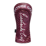 Cranberry/Muave ESG Fairway Cover - Wave Print