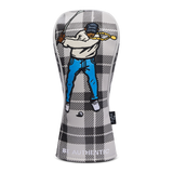 Light Grey/Smoke Grey ESG Fairway Cover - Plaid Print