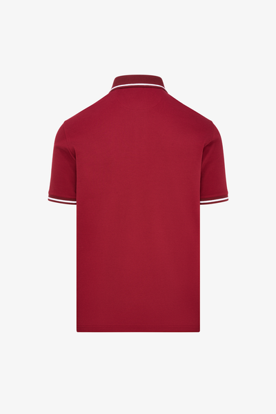 Cranberry Tip Pique Polo