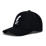 Black 5 Panel Wool Melton Hat