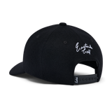 Black 5 Panel Wool Melton Hat