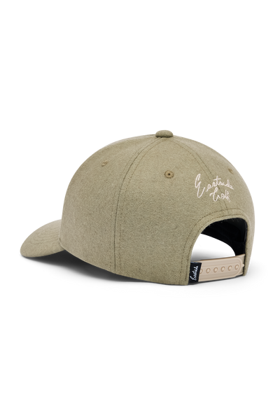 Khaki 5 Panel Wool Melton Hat