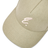 Khaki 5 Panel Wool Melton Hat