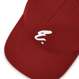 Cranberry 5 Panel Wool Melton Hat