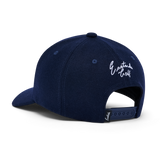 Navy 5 Panel Wool Melton Hat