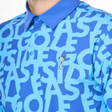 Shuffle Print Snap Placket Polo