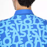 Shuffle Print Snap Placket Polo