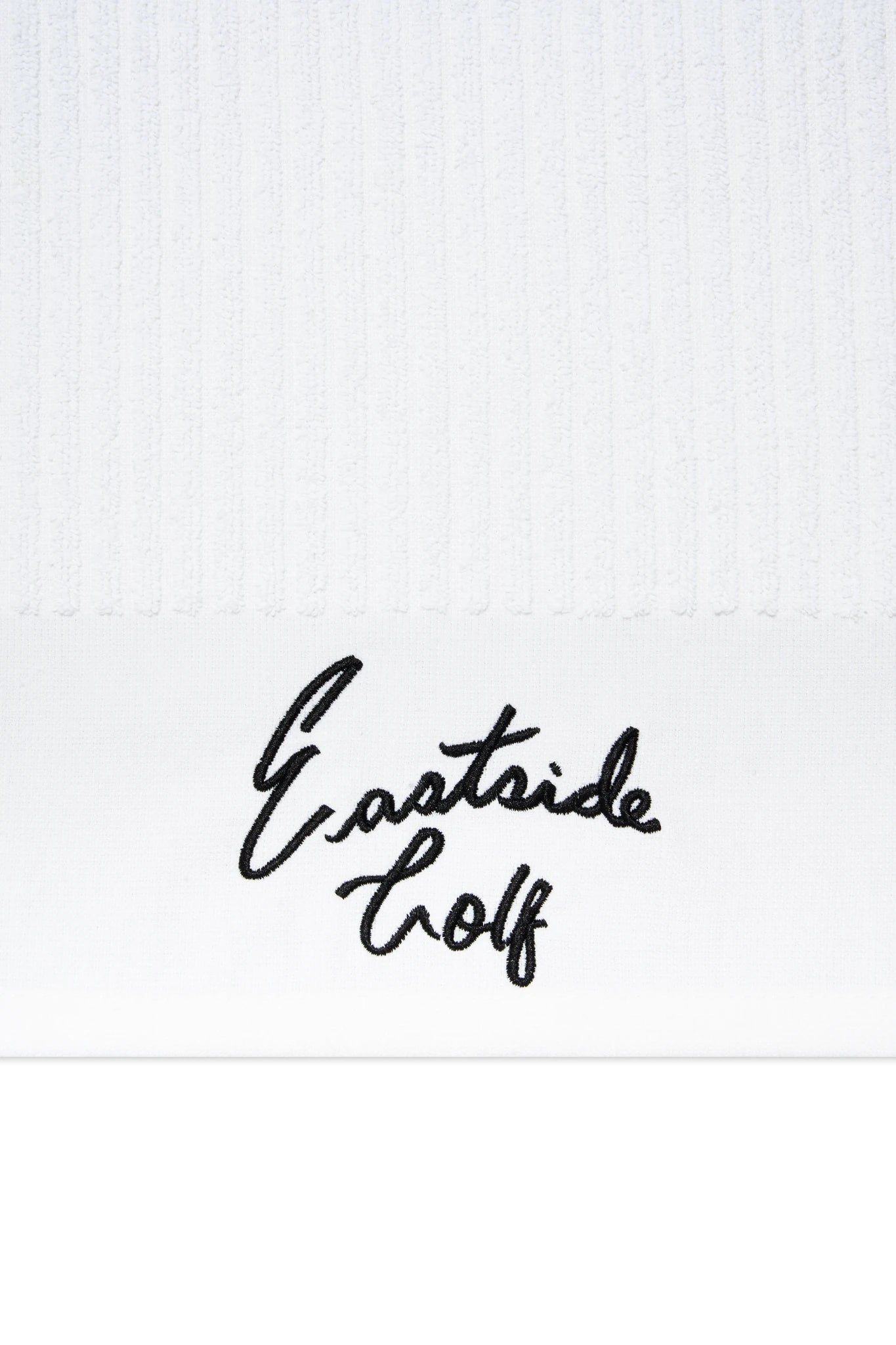 White Black Eastside Golf Be Authentic Towel