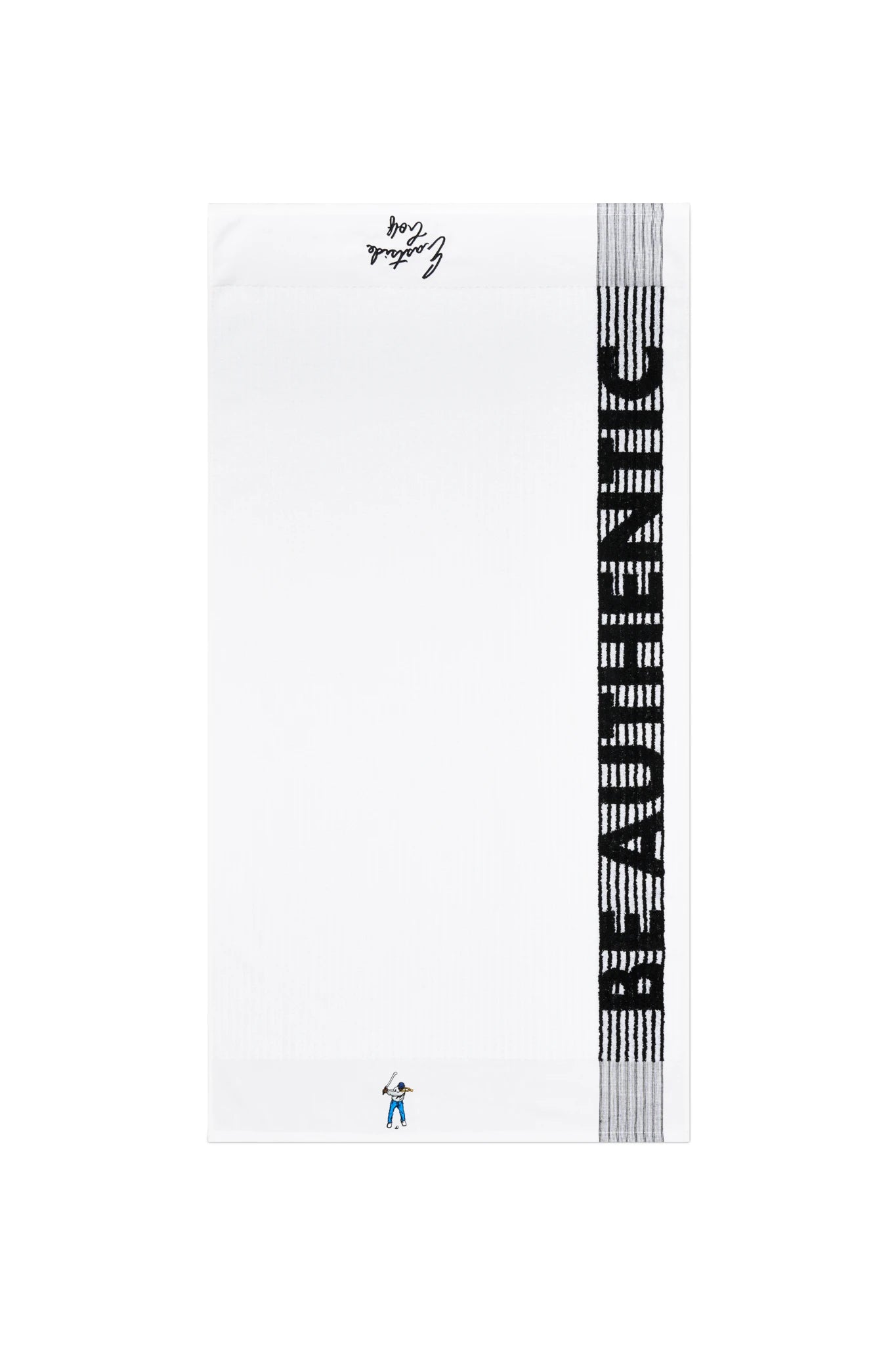 White Black Eastside Golf Be Authentic Towel