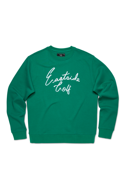 Eastside Golf Men's Script Sweatshirt Golf Green - S / Golf Green