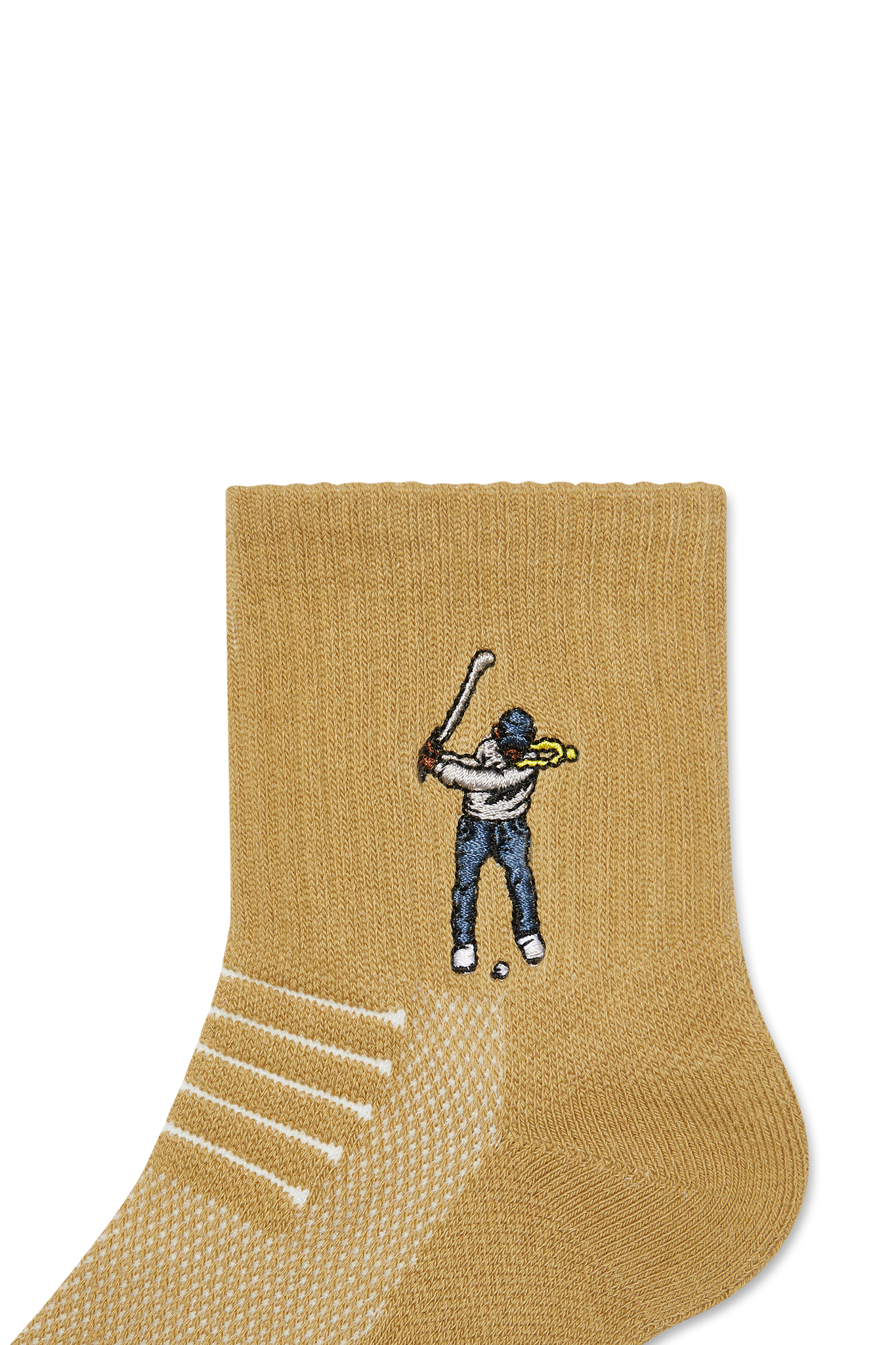 Eastside Golf Ankle Height Logo Socks Khaki