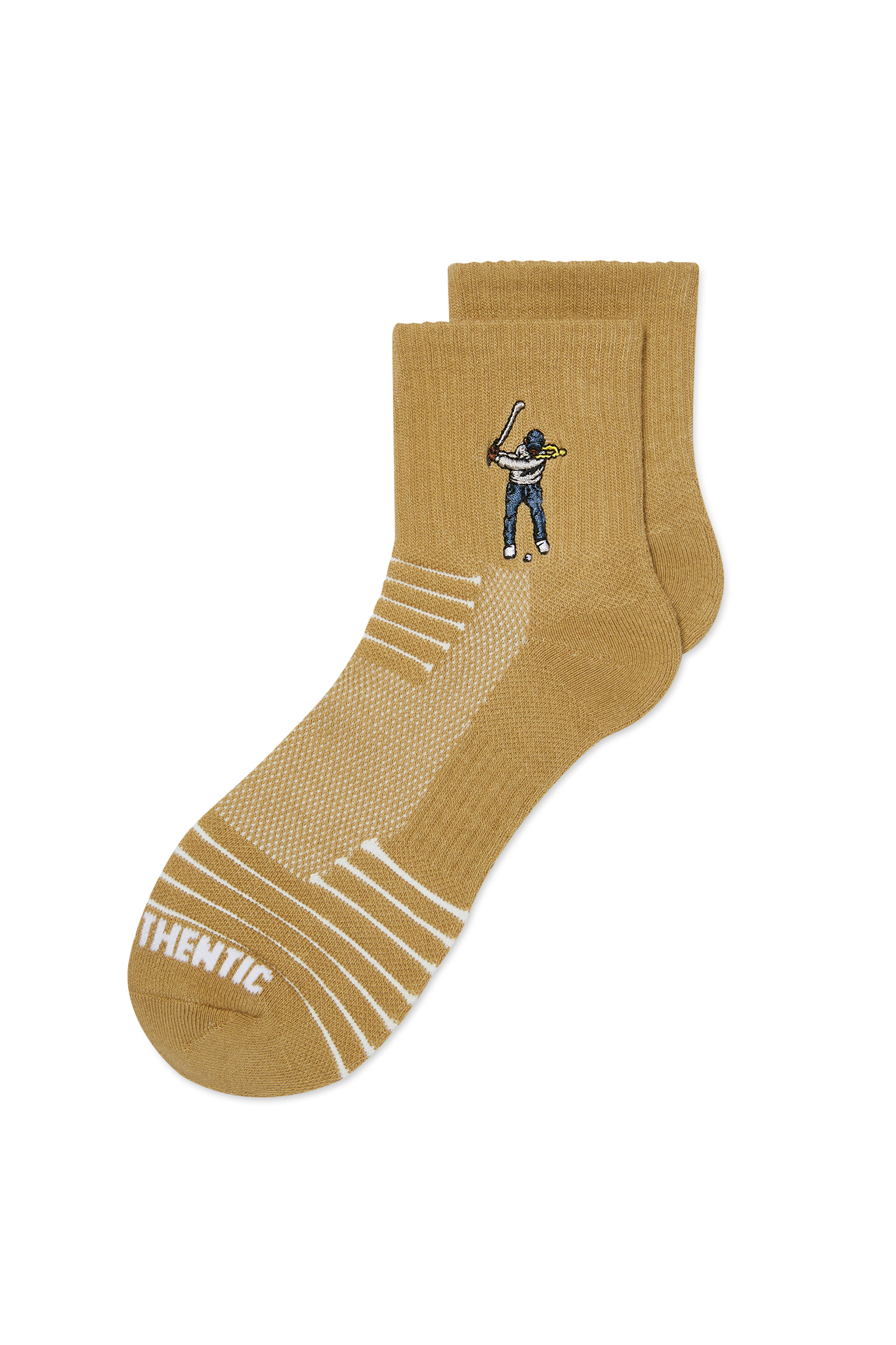 Eastside Golf Ankle Height Logo Socks Khaki