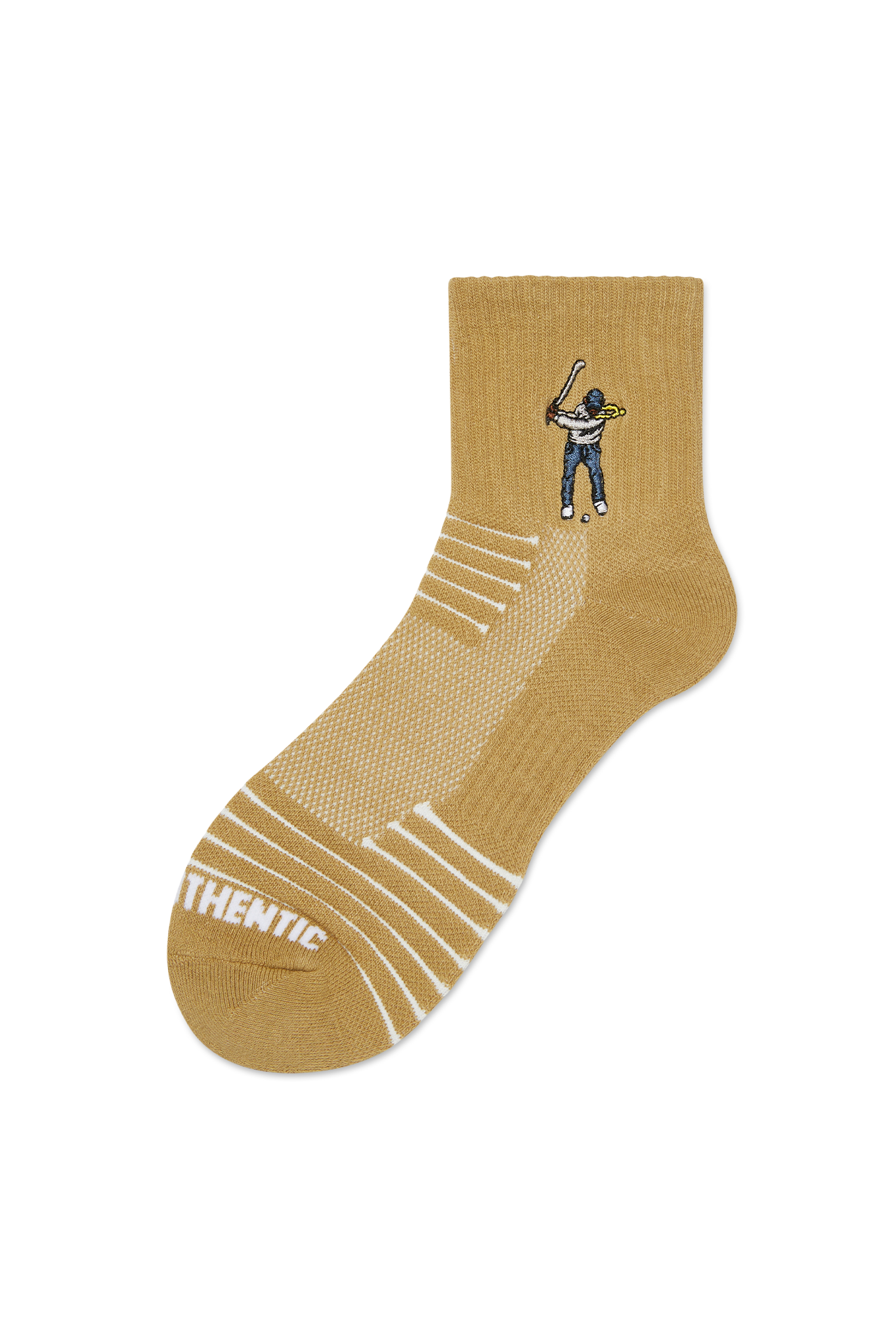 Eastside Golf Ankle Height Logo Socks Khaki