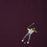 Eastside Golf Men's Core Short Sleeve Tee Black Berry Wine