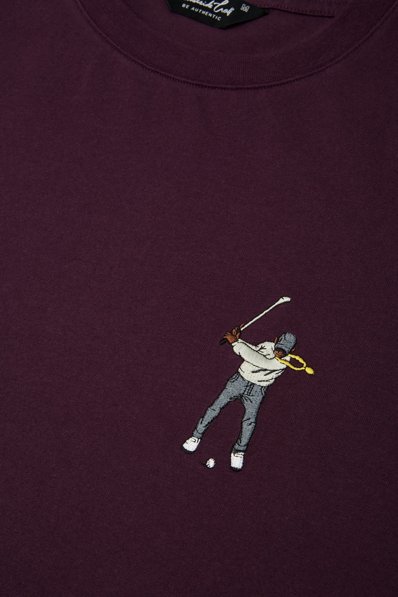 Eastside Golf Men's Core Short Sleeve Tee Black Berry Wine