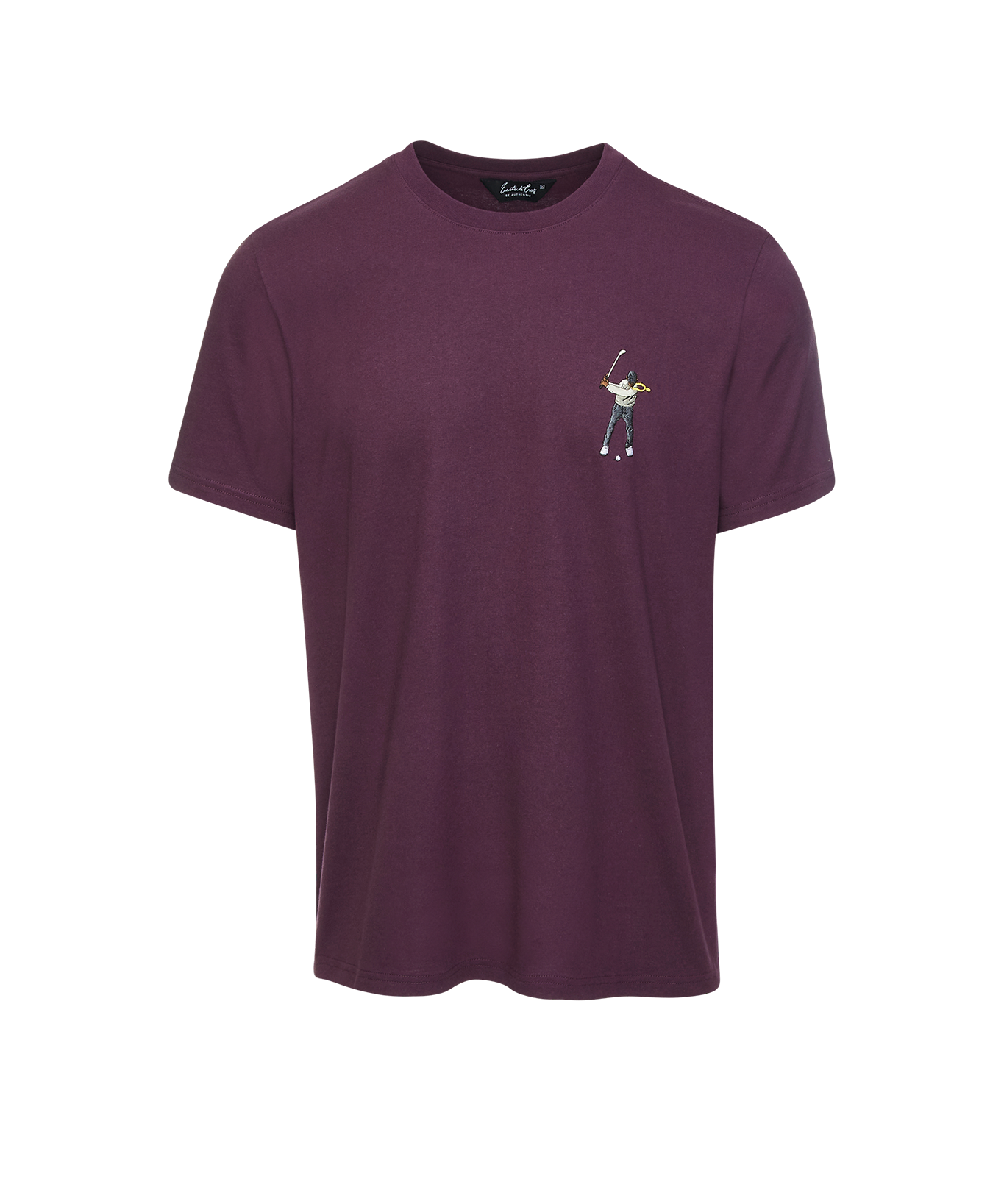 Eastside Golf Men's Core Short Sleeve Tee Black Berry Wine