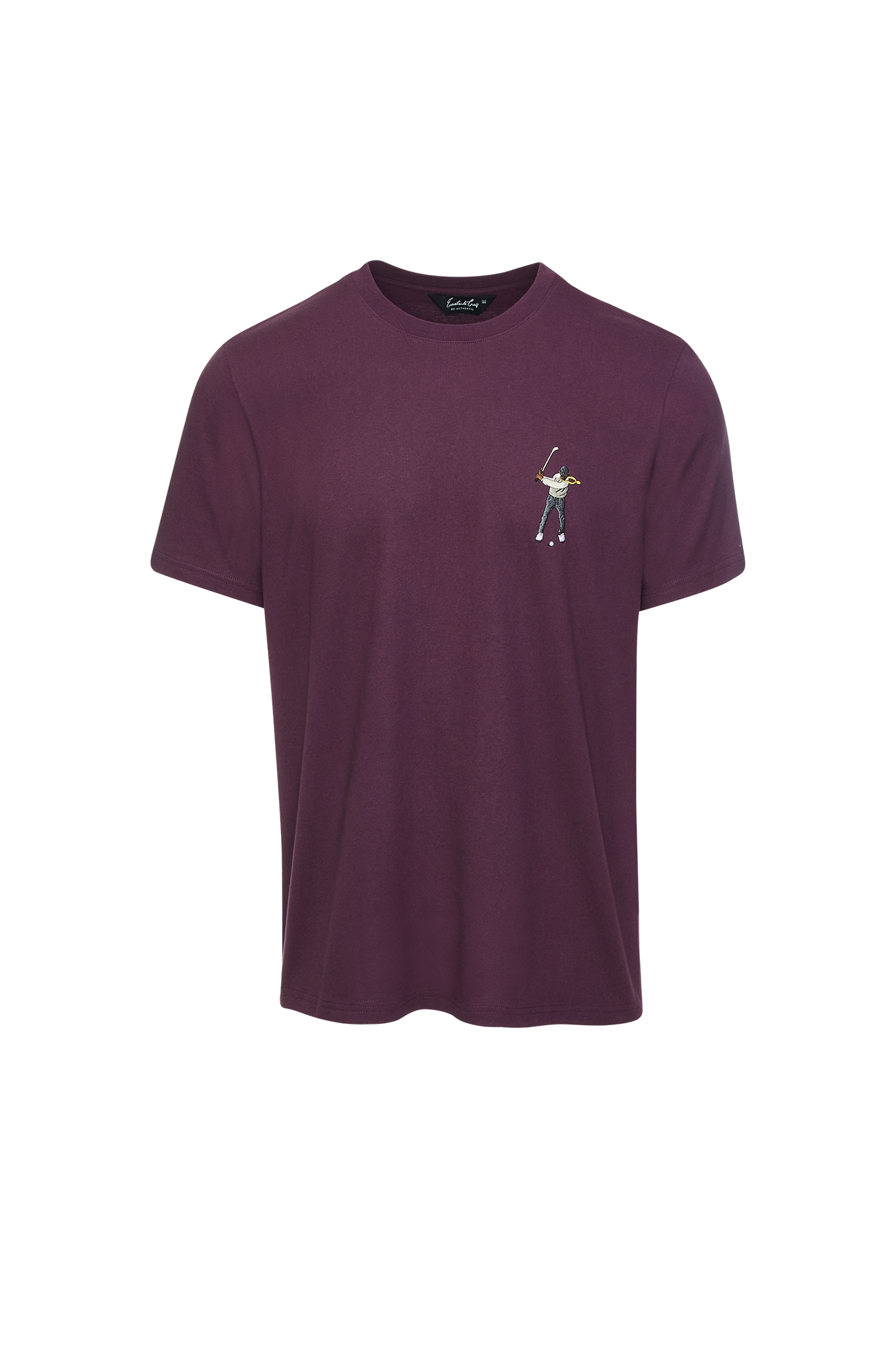 Eastside Golf Men's Core Short Sleeve Tee Black Berry Wine