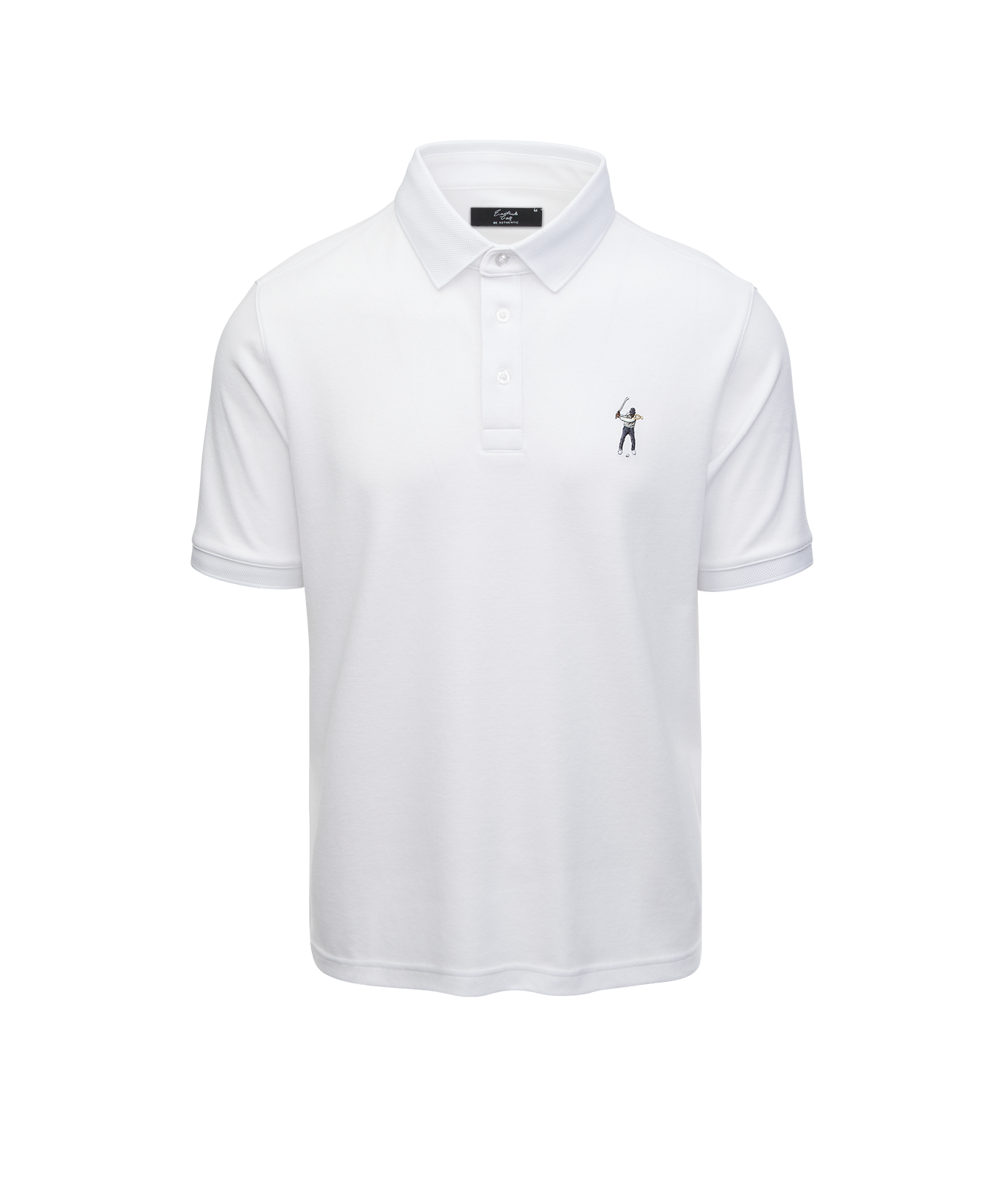 Eastside Golf Men's Core Pique Polo Bright White