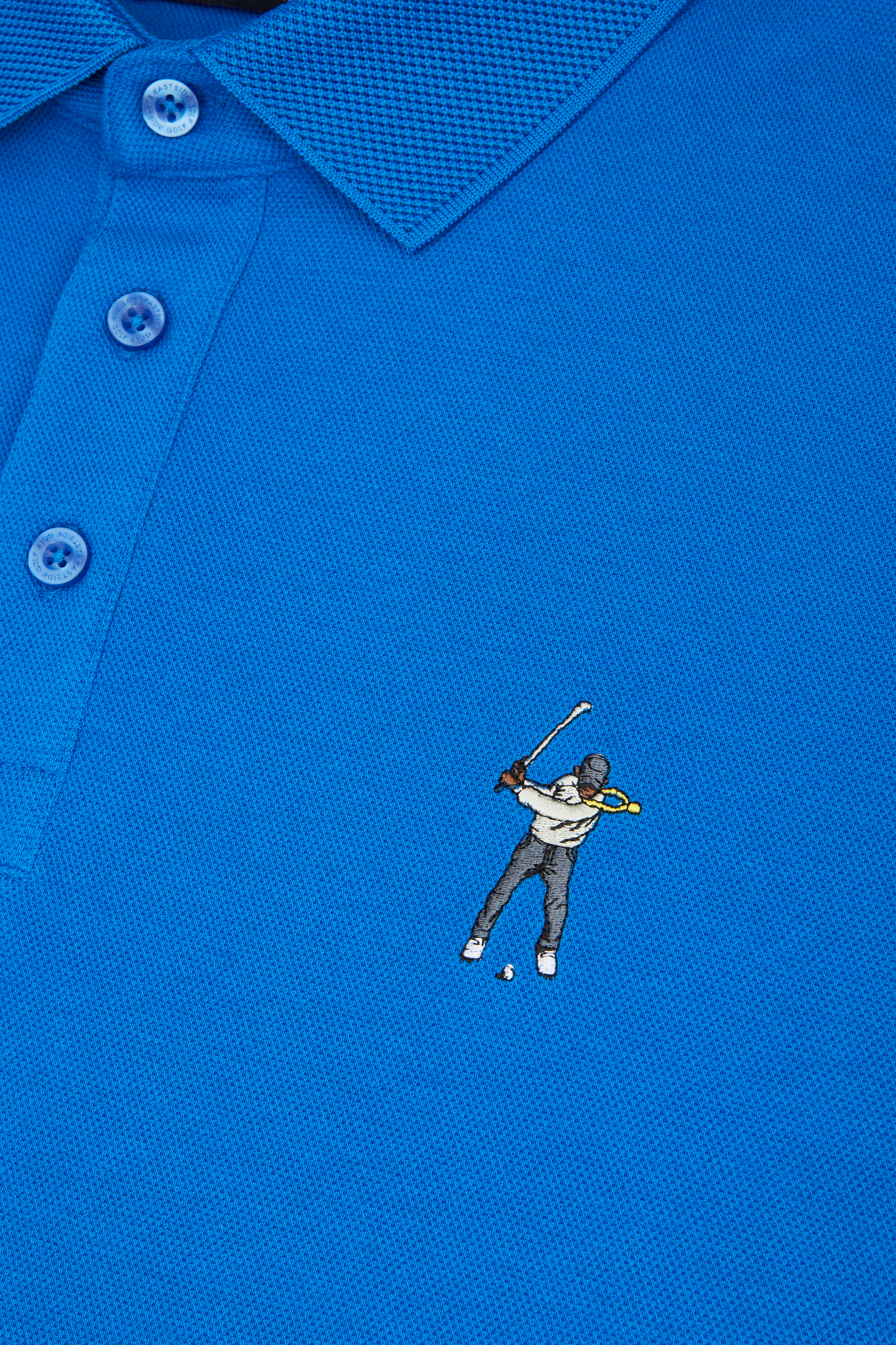 Eastside Golf Men's Core Pique Polo Royal Blue