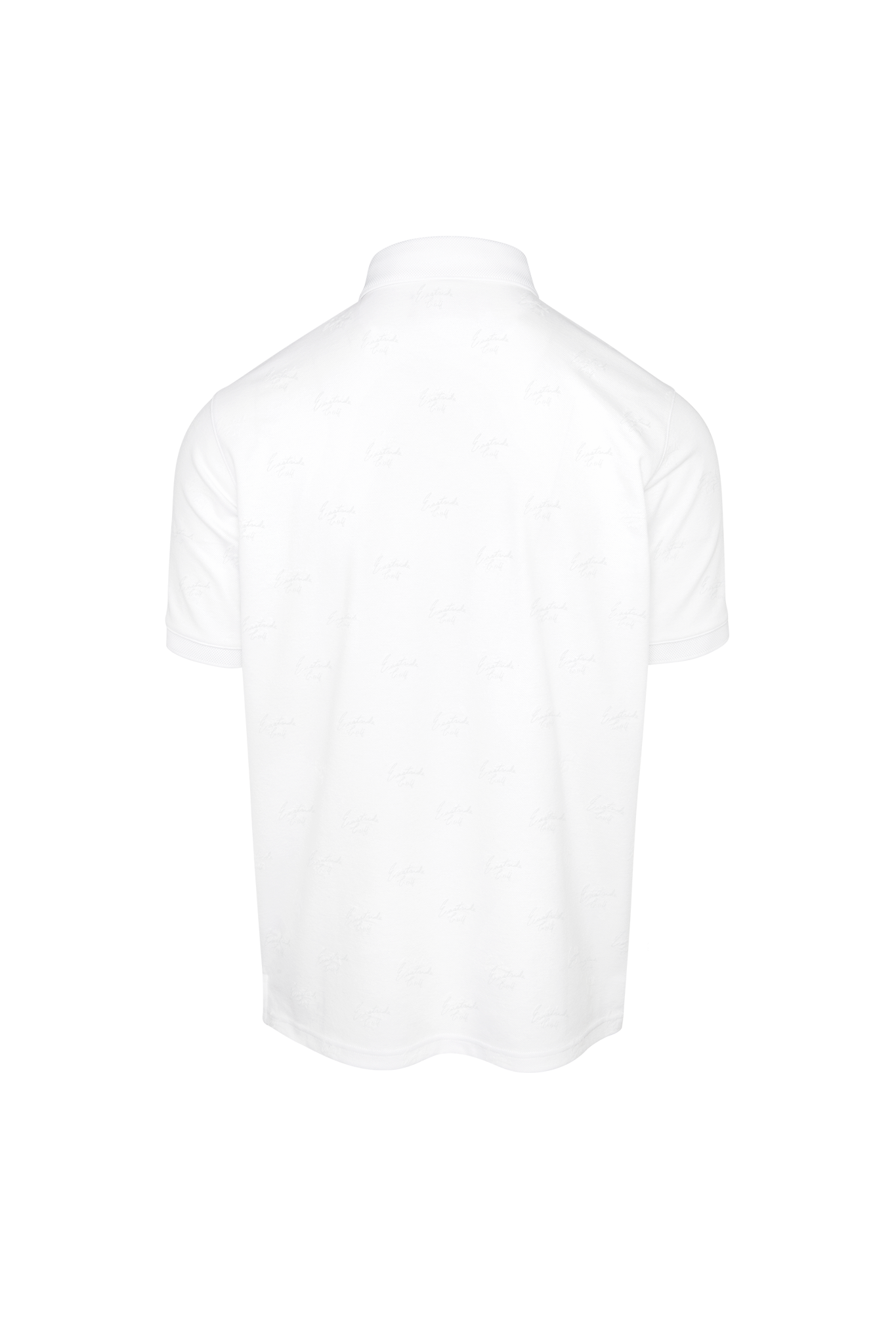 White Script Eastside Golf Men's Core All Over Flocked  Polo