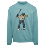Mineral Green Eastside Golf Men's Core Fleece Crew Swingman