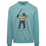 Mineral Green Eastside Golf Men's Core Fleece Crew Swingman