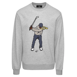 Eastside Golf Men's Core Fleece Crew Swingman Heather Grey