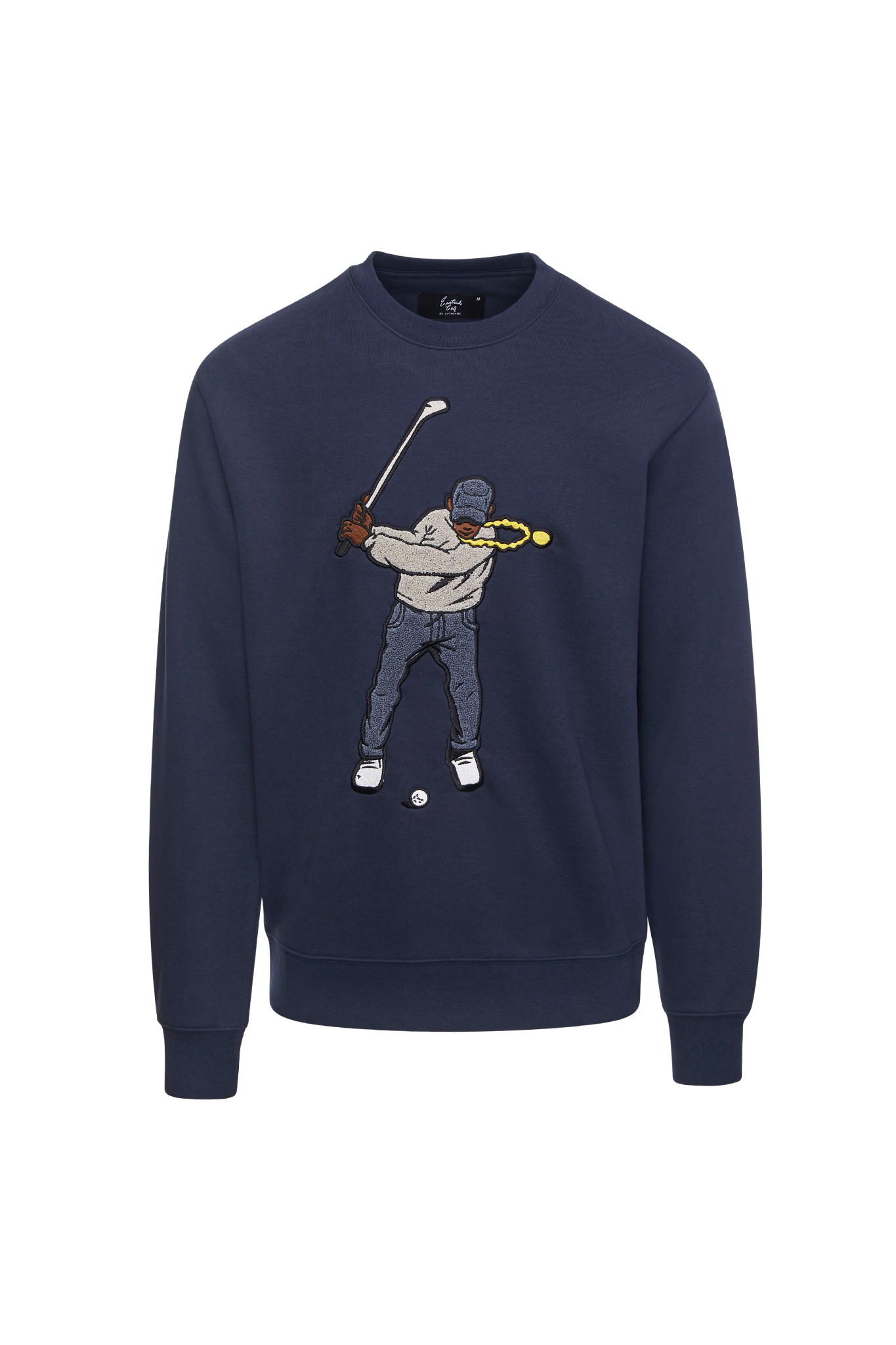 Eastside Golf Men's Core Fleece Crew Swingman Midnight Navy