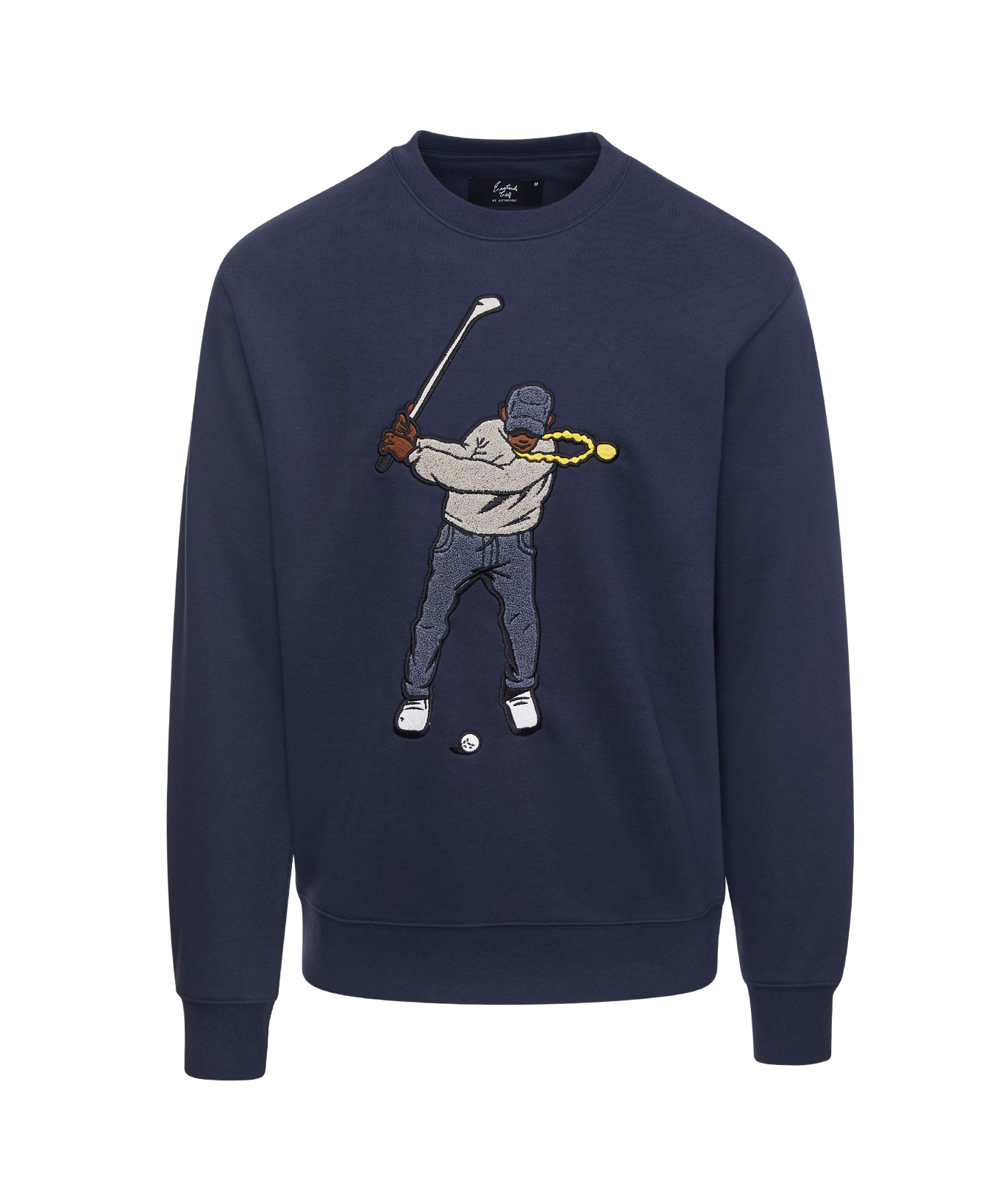 Eastside Golf Men's Core Fleece Crew Swingman Midnight Navy