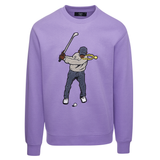 Men's Core Fleece Crew Swingman Paisley Purple