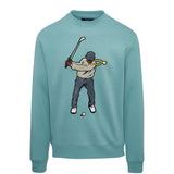 Mineral Green Eastside Golf Men's Core Fleece Swingman Crew