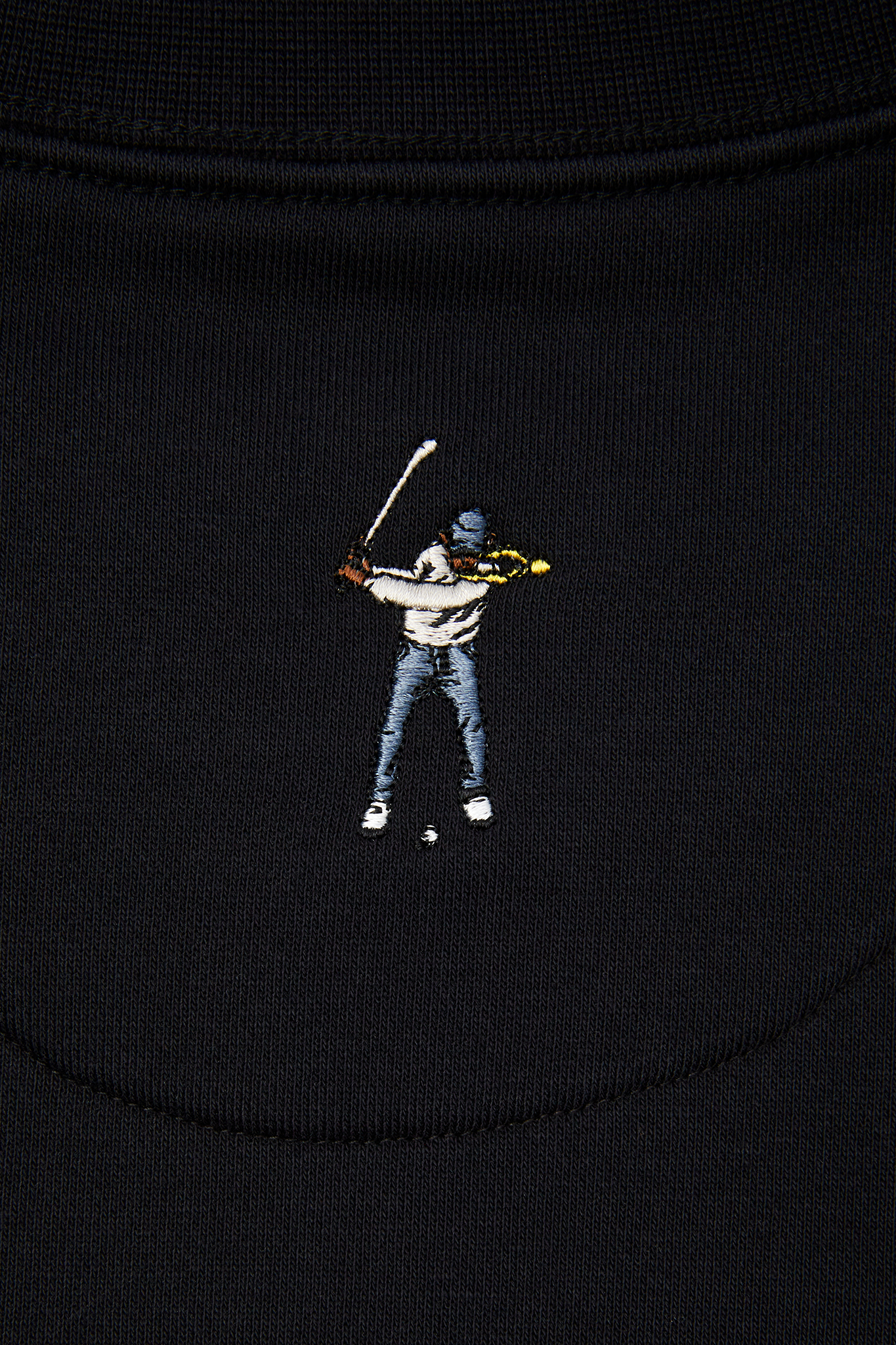Eastside Golf Men's Core Fleece Crew Script Logo Black