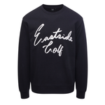 Eastside Golf Men's Core Fleece Crew Script Logo Black