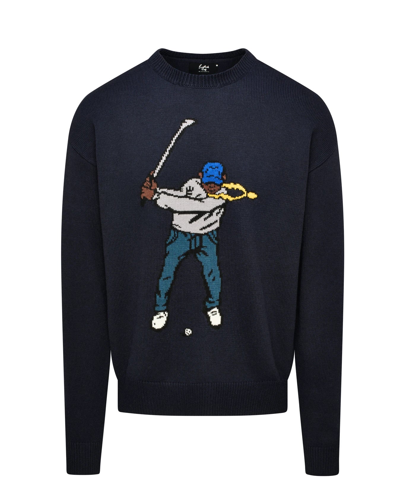 Eastside Golf Midnight Navy Men's Intarsia Swingman Sweater