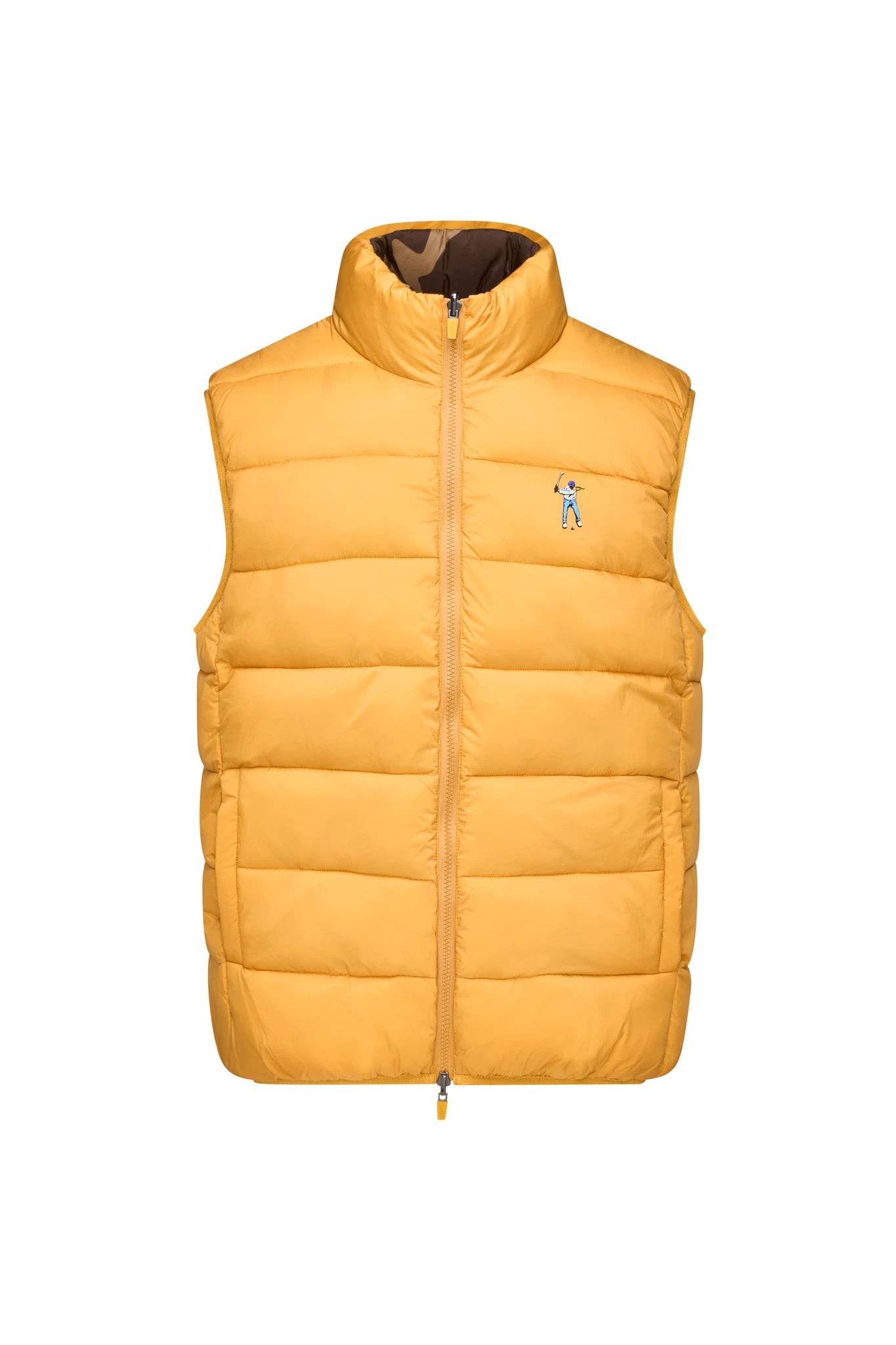 Eastside Golf Mocha/Gold Men's Reversable Quilted Vest