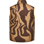 Eastside Golf Mocha/Gold Men's Reversable Quilted Vest