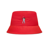 True Red Nylon Bucket Hat