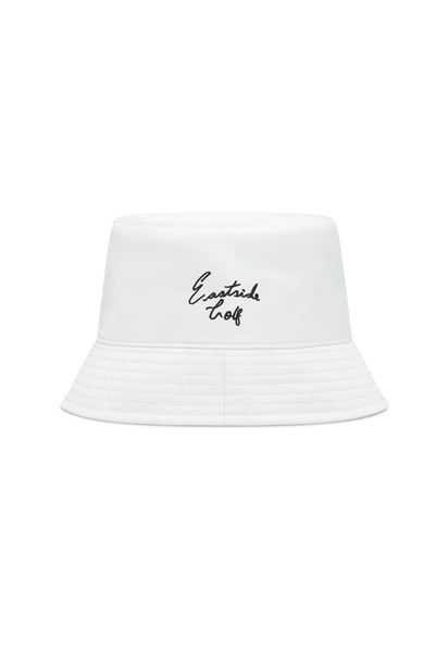 WHITE Nylon Bucket Hat