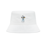 WHITE Nylon Bucket Hat