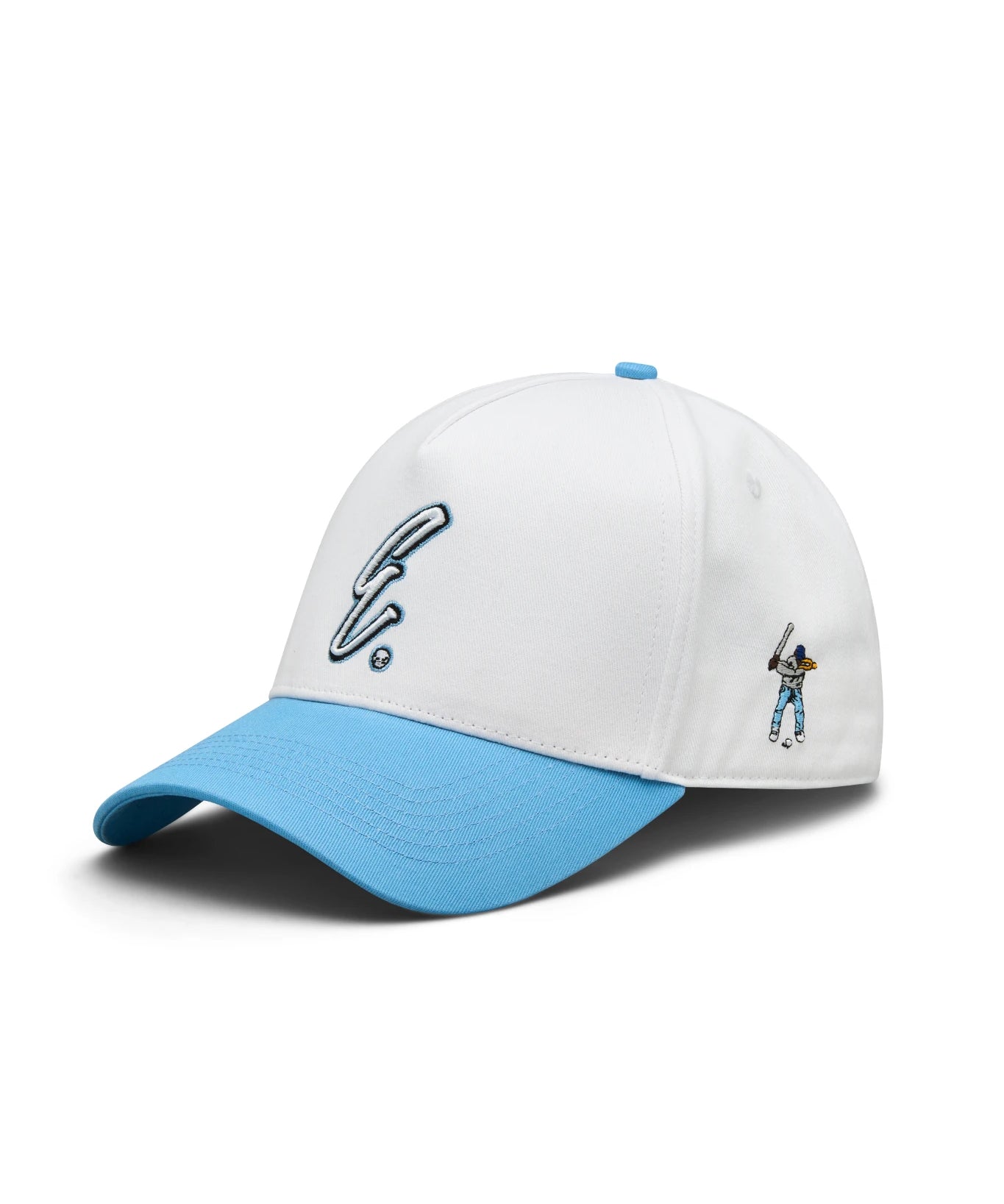 White/Clear Sky Five Panel Hat
