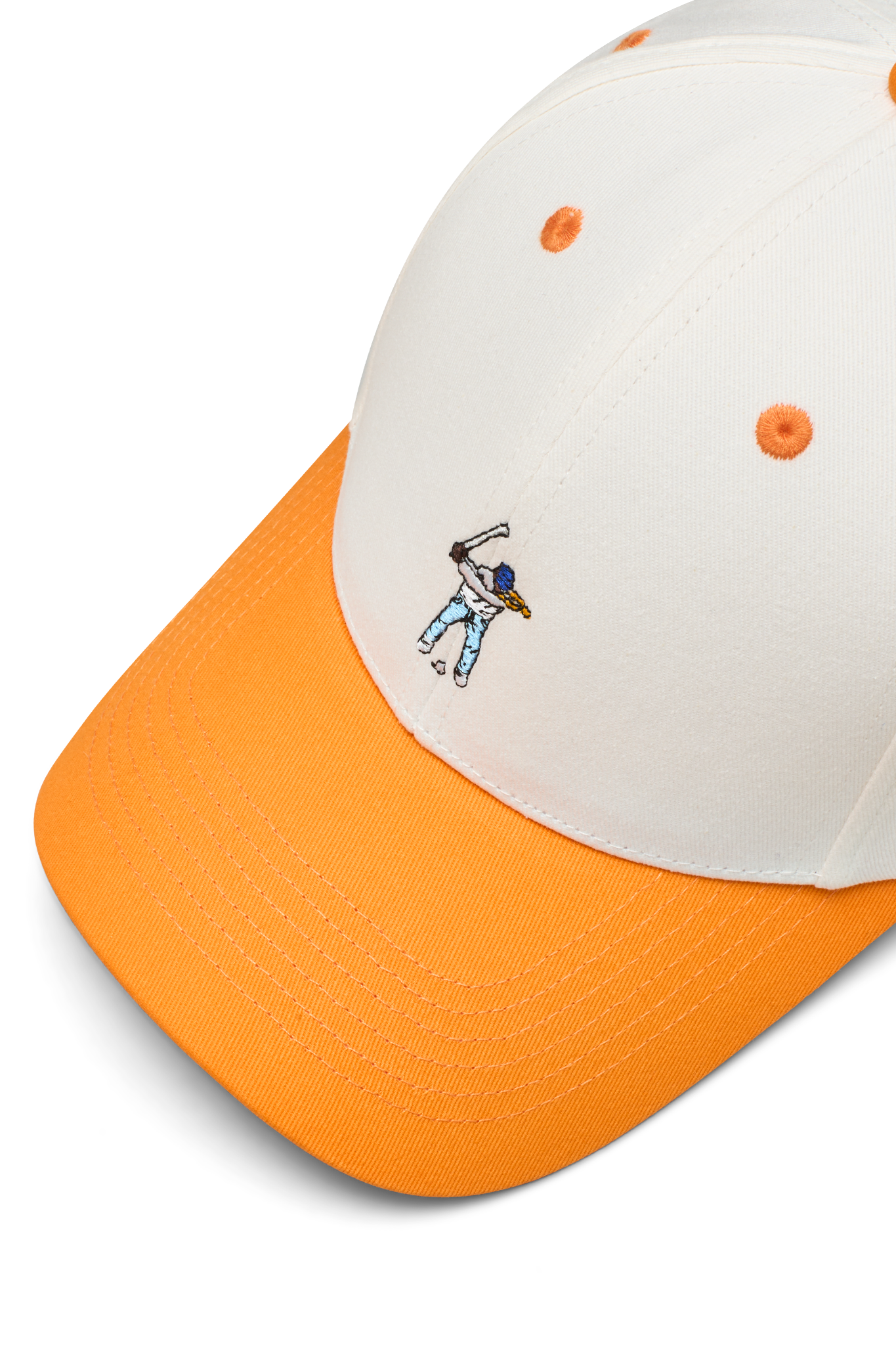 Jet Stream/Orange Peel Six Panel Two Tone Hat