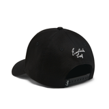 Black Six Panel Monochrome Hat