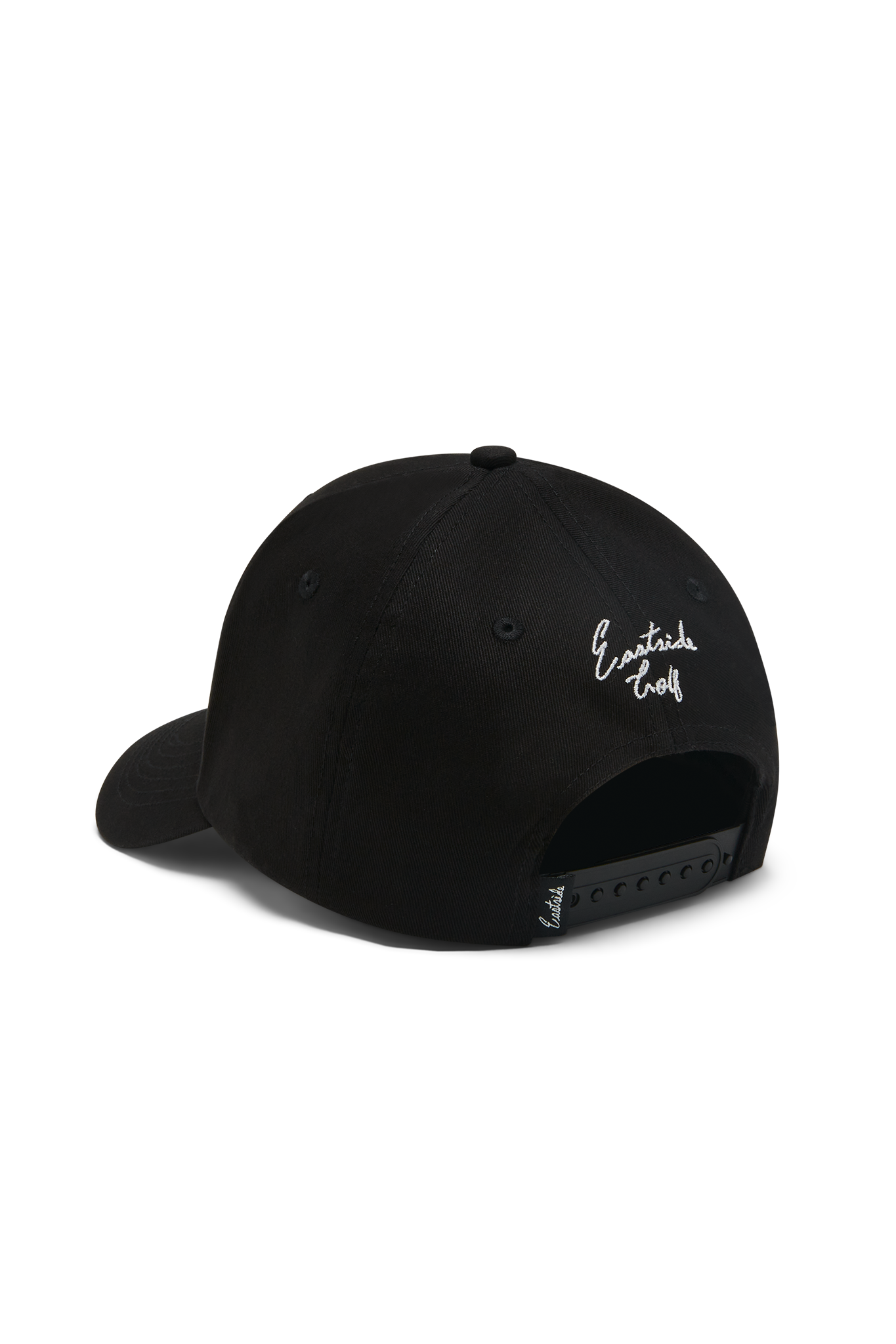 Black Six Panel Monochrome Hat