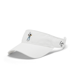 White Tournament Visor