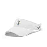 White Tournament Visor