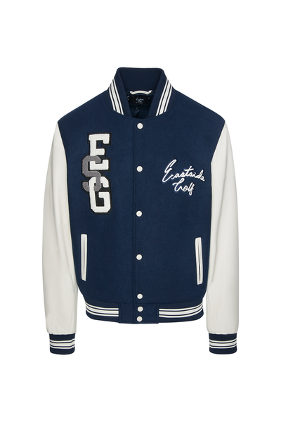 Eastside Golf Men's Varsity Jacket Midnight White