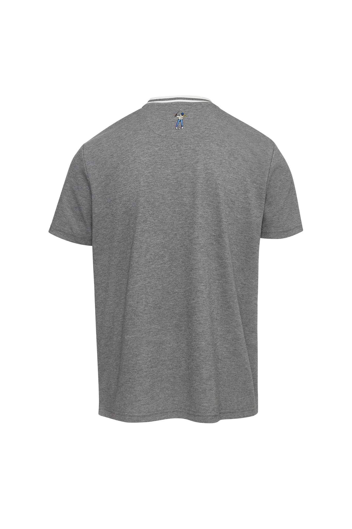 Heather Grey Eastside Golf Men's Short Sleeve Pique Crew