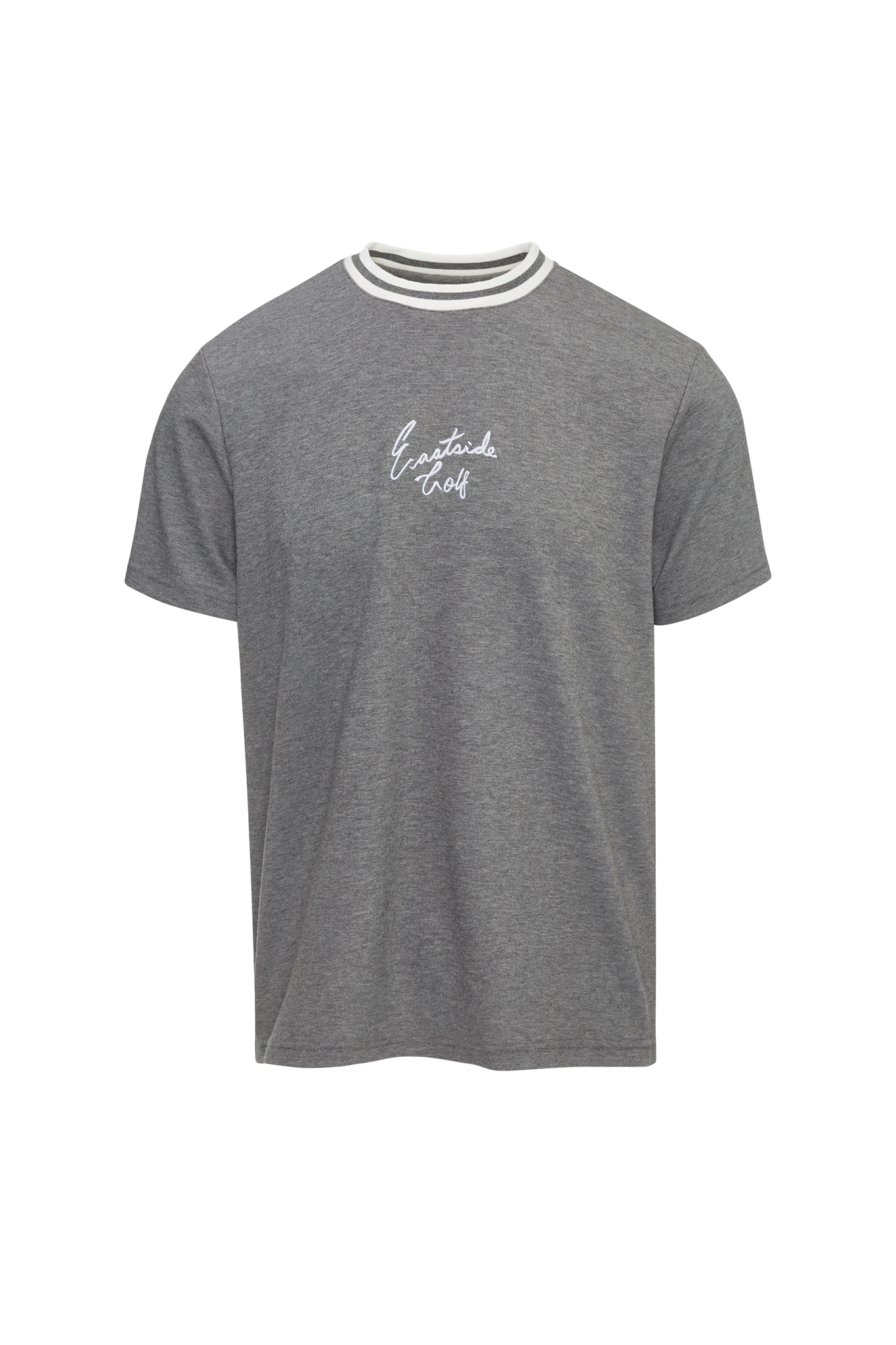 Heather Grey Eastside Golf Men's Short Sleeve Pique Crew