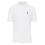 Bright White Eastside Golf Mens Short Sleeve Mockneck Pique