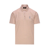 Houndstooth Snap Placket Polo